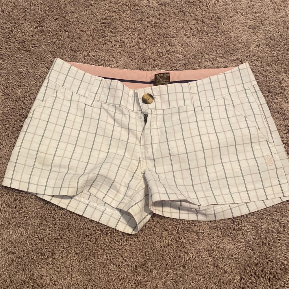 Element plaid shorts size 7